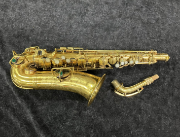 Late Vintage C.G. Conn New Wonder I Alto Saxophone in Gold Plate # 139117